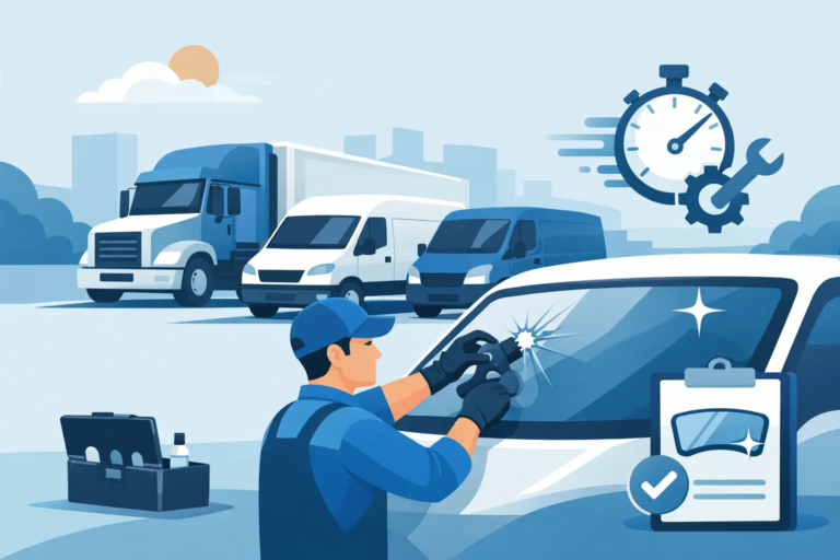 Fleet Windshield Repair Service That Cuts Downtime