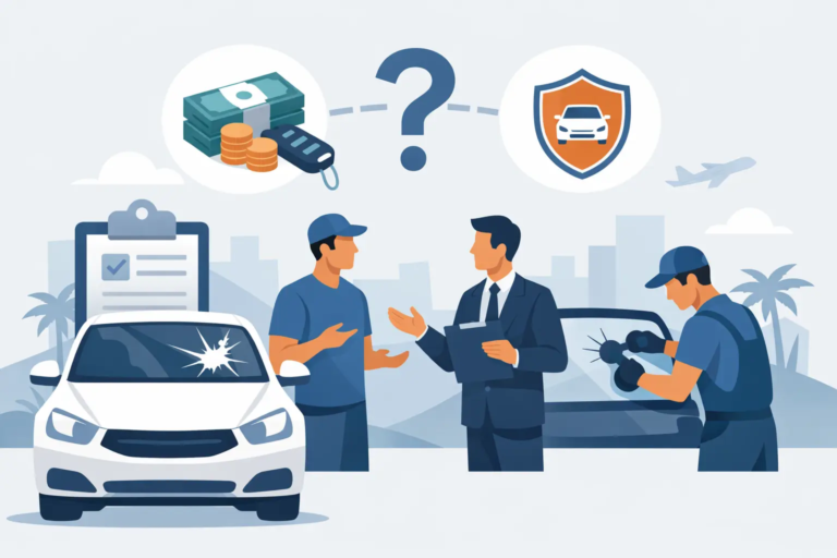 Rental Car Windshield Repair: Who Pays?