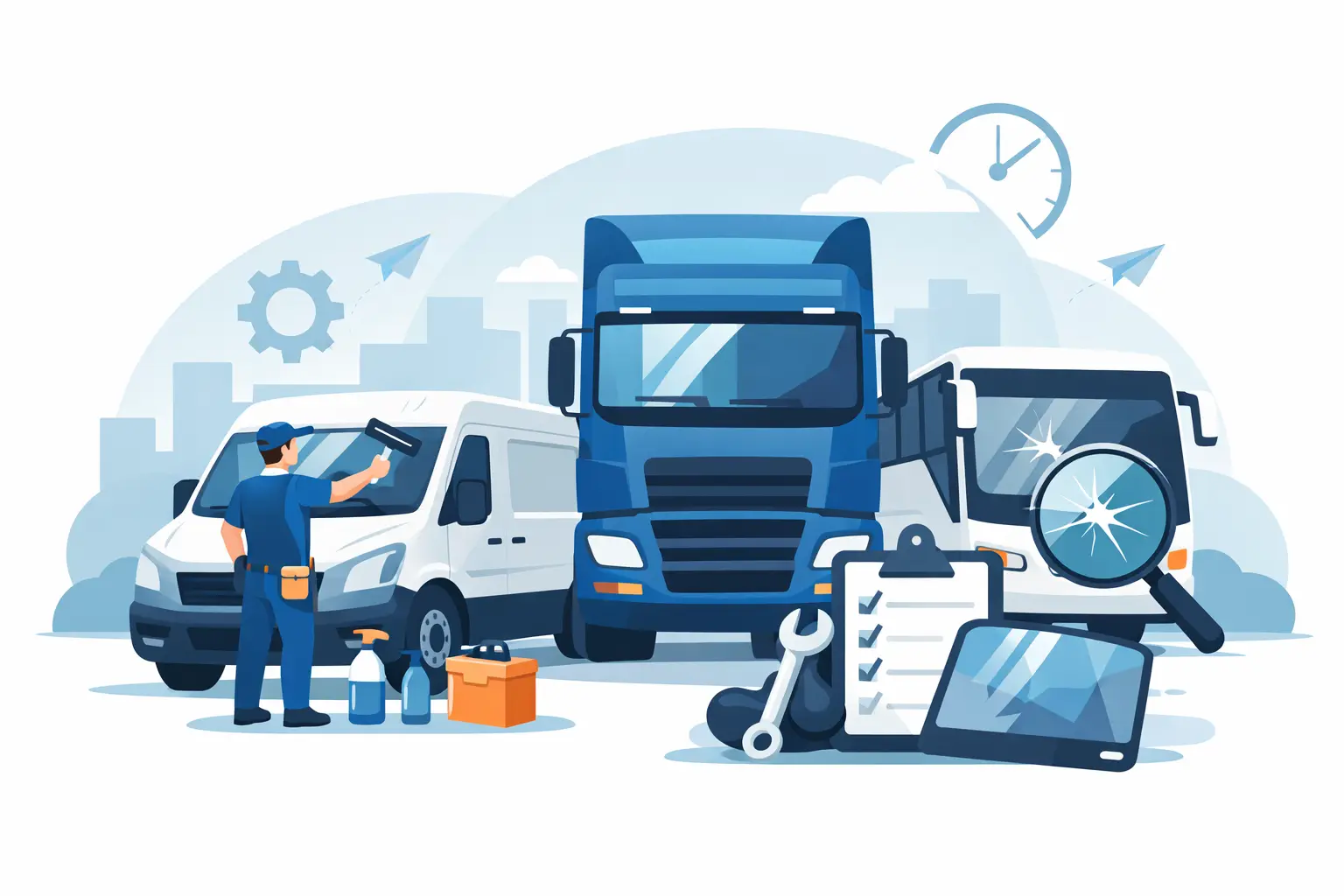 Fleet Glass Maintenance Guide for Lower Downtime