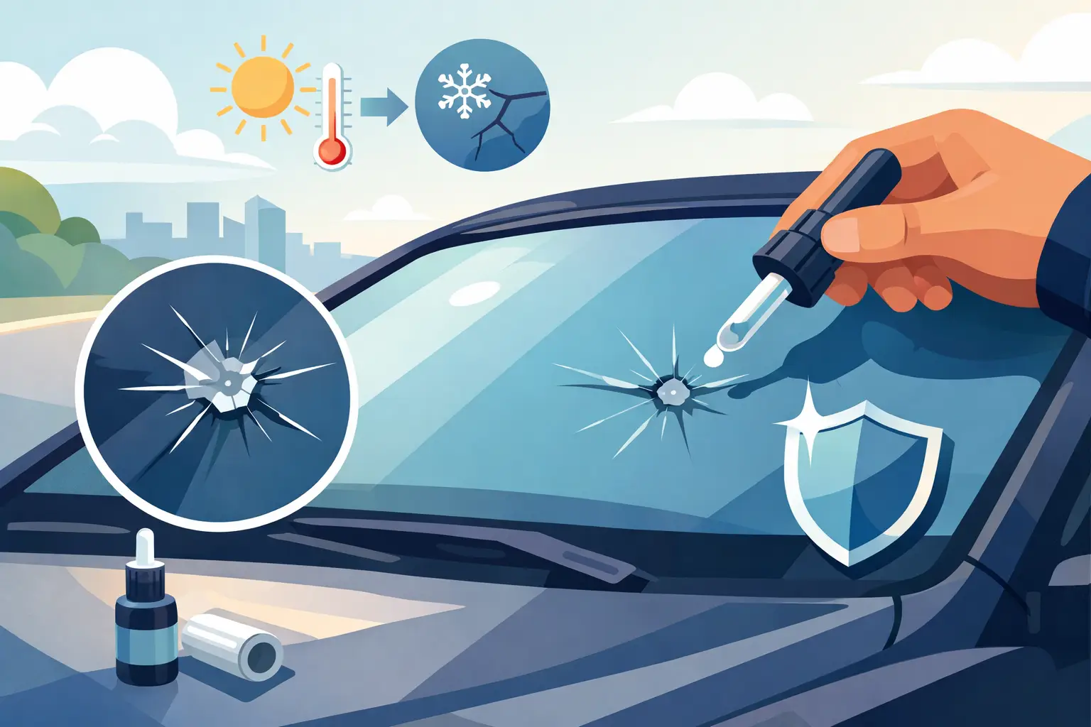 How to Prevent Windshield Chips From Worsening