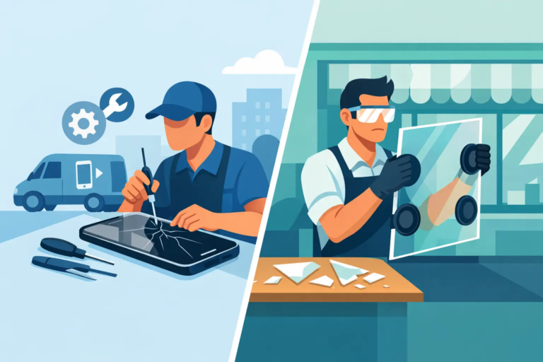 Mobile Repair vs Glass Shop: Which Wins?