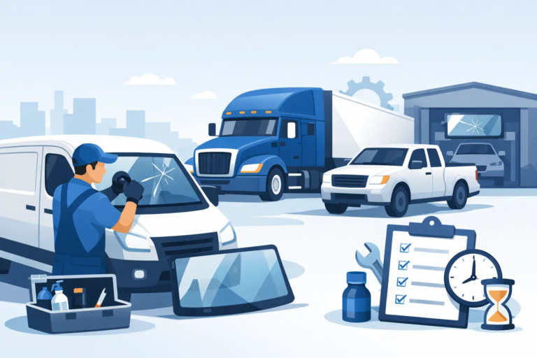 Fleet Auto Glass Repair Guide for Less Downtime