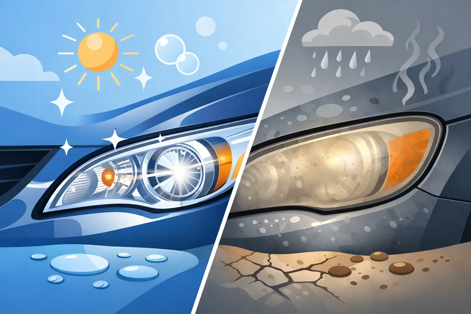 What Causes Headlight Lens Oxidation?