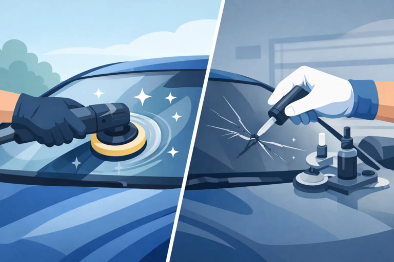Glass Polishing vs Scratch Filler for Your Car