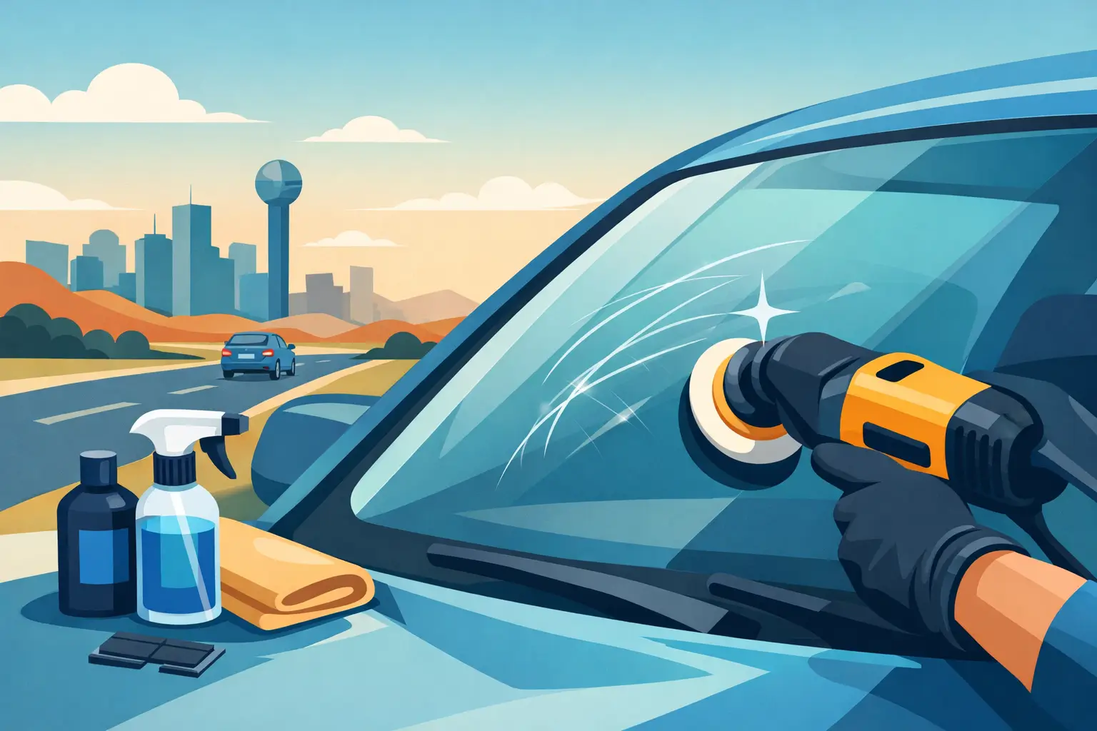 Glass Scratch Removal Guide for North Texas Drivers