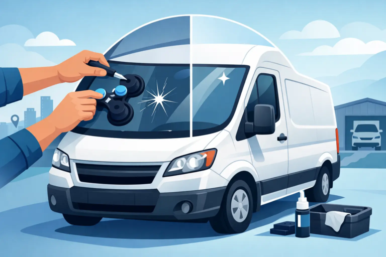 Delivery Van Windshield Repair Results That Last