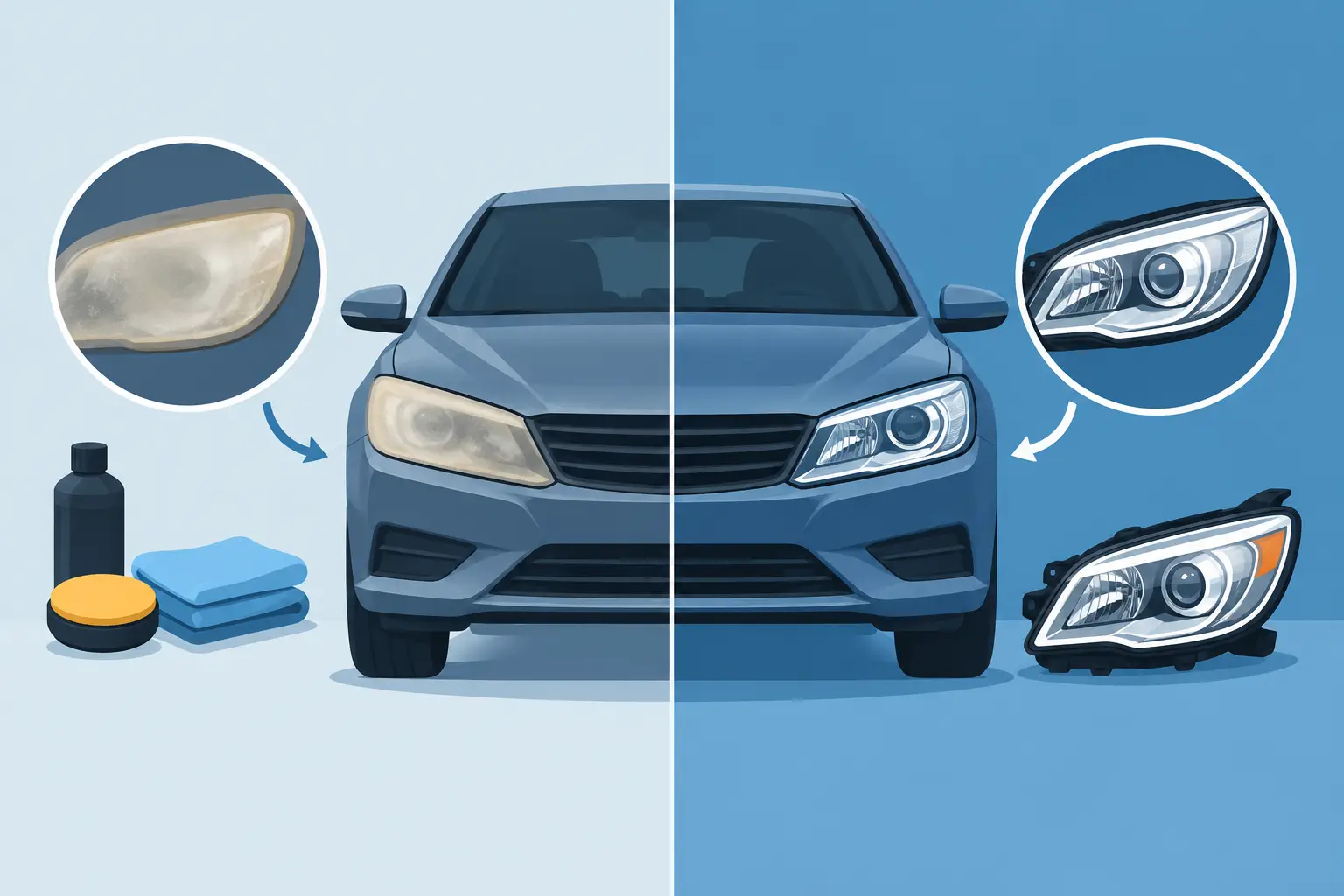 Headlight Lens Comparison: Restore or Replace?